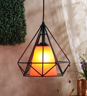 PR Prashant PR chandelier diamond ceiling lamp Pendants Ceiling Lamp(Black)