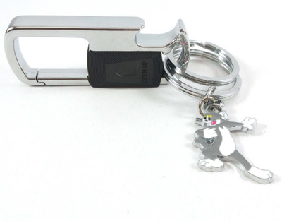 Isk Bottle Can Opener Black Silver with Tom Keychain Key Chain