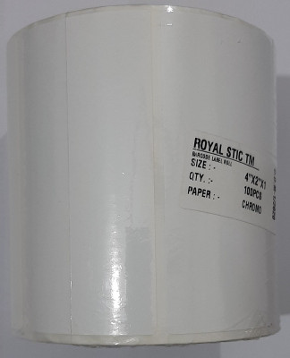 ROYAL STIC TTL-100x50x1 Self-adhesive Paper Label(White)