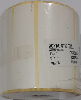 ROYAL STIC TTL-76x38x1 Self-adhesive Paper Label(White)