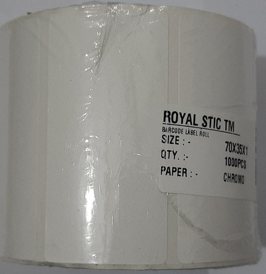 ROYAL STIC TTL-70x35x1 Self-adhesive Paper Label(White)