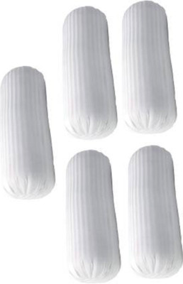 Swikon star Microfibre Bolster Pack of 5 Stripes(White)
