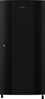 Haier 195 L Direct Cool Single Door 3 Star (2020) Refrigerator(Black Brushline, HRD-1953CKS-E)