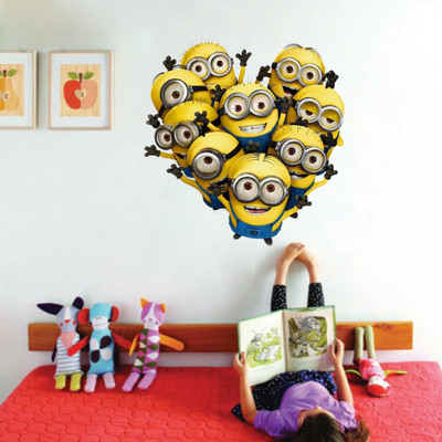 VCREATE DECOR 58 cm MINIONS Removable Sticker(Pack of 1)