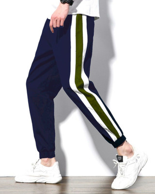 FastColors track pants lower men mens wear boys Solid Men Dark Blue Track Pants