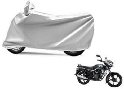 High Quality Waterproof Two Wheeler Cover for Bajaj(Discover 100 DTS-i, Silver)