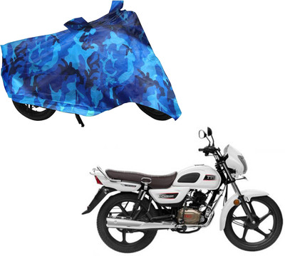 WolkomHome Two Wheeler Cover for TVS(Radeon, Blue)