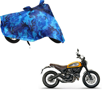 WolkomHome Two Wheeler Cover for Ducati(Scrambler, Blue)