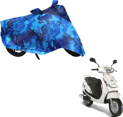 WolkomHome Two Wheeler Cover for Mahindra(Duro, Blue)
