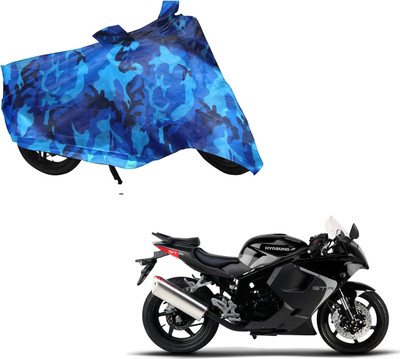 WolkomHome Two Wheeler Cover for Hyosung(GT250R, Blue)