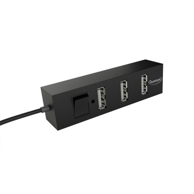 QHMPL QUANTUM QHM6660 USB Hub(Black)