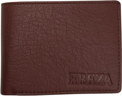 EBEZA Men Casual Brown Artificial Leather Wallet(4 Card Slots)