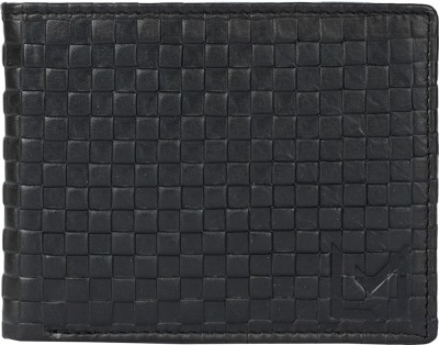 LUIS MERCOS Men Black Genuine Leather Wallet(3 Card Slots)