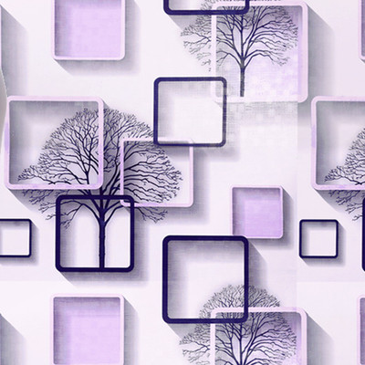 Eurotex Architecture Purple Wallpaper(1000 cm x 45 cm)