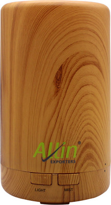 Allin Exporters DT-108LW Aromatherapy Diffuser Essential Oil 4 in 1 to Purify, Ionize, Humidify & Spread Aroma Ultrasonic Humidifier Cool Mist with 7 Color Changing LED Lights Diffuser DT-108LW(70 ml)
