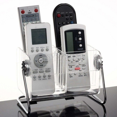 GeTrex 6 Compartments Plastic pen stand remote stand,mobile stand(Acrylic)