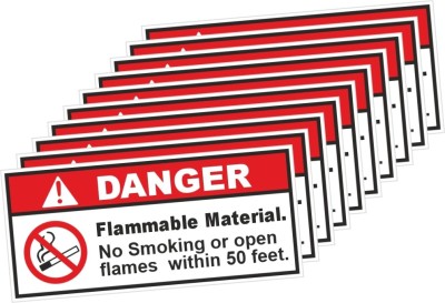 rangvishwa No Smoking Or Open Flames Within 50 Feet Emergency Sign