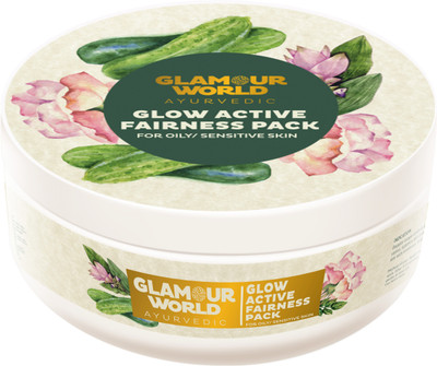 Glamour World Ayurvedic Glow Active Fairness Pack for Sensitive Skin(150 g)