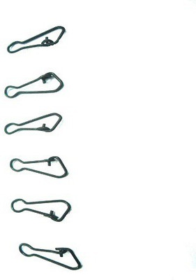 JUST ONE CLICK snapxx Angling Snap Swivel(Line Clip Included, Set of  6)