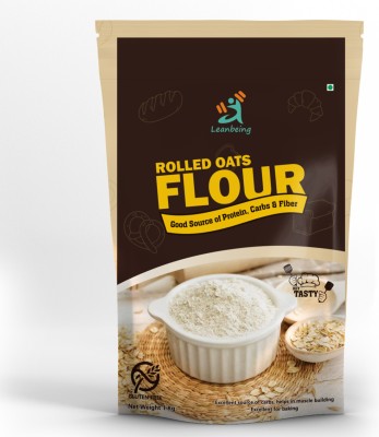 LEANBEING Rolled Oats Flour (1kg) Fine Oats Flour [All Natural, Nutritious, Fiber-Rich gluten free Oats bran Atta](1 kg)