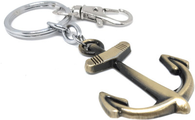 Aura Imported Key Ring Full Metal Romantic Anchor Key Chain