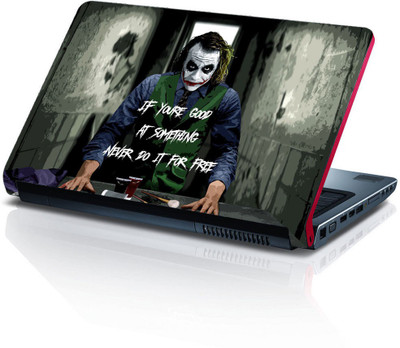Techfit Jocker Quotes Good At Something - Removable Vinyl HD Printed Laptop Skin/Sticker/Cover for 13.1, 13.3, 14.1, 14.4, 15.1, 15.6 inches PVC Vinyl Reusable Laptop Skin Compatible for 15.6 inch(Theme: Comics & Cartoons)