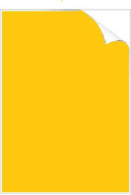 clipper self-adhesive Paper Label(Yellow)