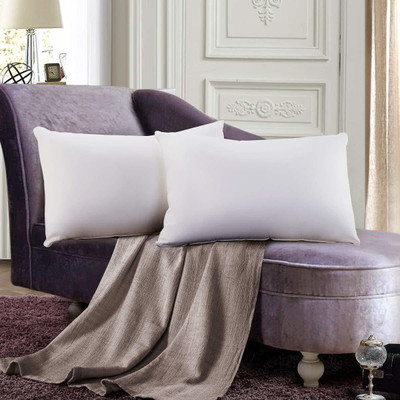 GKM Microfibre Sleeping Pillow Pack of 2 Solid(White)