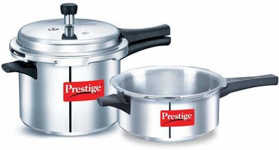 Prestige Popular 3 L, 2 L Outer Lid Pressure Cooker(Aluminium)