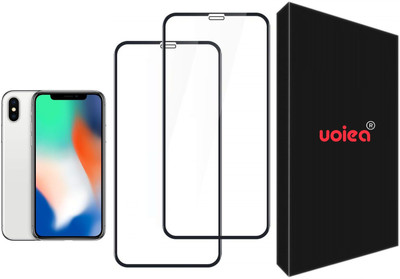 UOIEA Edge To Edge Tempered Glass for Apple iPhone X(Pack of 2)