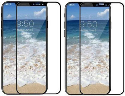 SRT Edge To Edge Tempered Glass for Apple iPhone X(Pack of 2)