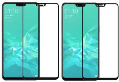 SRT Edge To Edge Tempered Glass for Realme C1(Pack of 2)