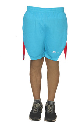 sampy Solid Men Light Blue Sports Shorts