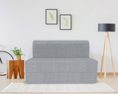 COIRFIT Folding Sofa Fabric 1 Seater  Sofa(Finish Color - Grey, DIY(Do-It-Yourself))