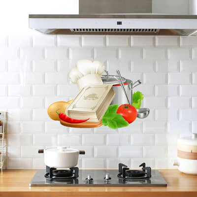 VCREATE DECOR 58 cm Kitchen elements Removable Sticker(Pack of 1)
