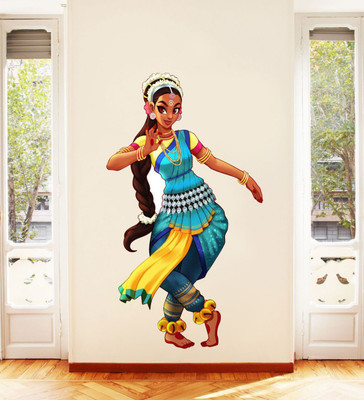 VCREATE DECOR 43 cm Dance design Removable Sticker(Pack of 1)