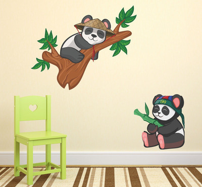 Littlebuds 80 cm Kunfu Panda Removable Sticker(Pack of 1)