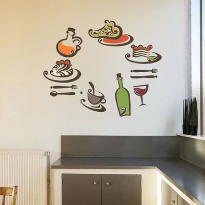 VCREATE DECOR 58 cm Kitchen tools Removable Sticker(Pack of 1)