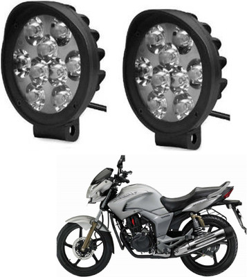 BRPEARl Fog Light 2 X 9 LED Side Marker Light-240 Side Marker Motorbike LED for Hero (12 V, 27 W)(Hunk, Pack of 2)
