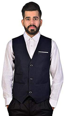 OORA Solid Men Waistcoat
