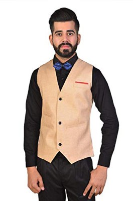 OORA Solid Men Waistcoat