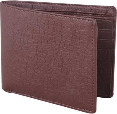 SKKFASHION Men Brown Artificial Leather Wallet(8 Card Slots)