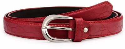 TANISHKA EXPORT Women Casual, Party, Formal, Evening Red Artificial Leather Belt