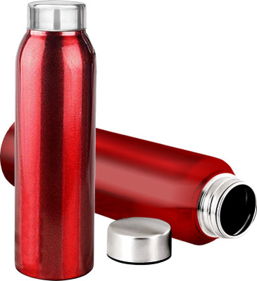 KUBER INDUSTRIES 1000 ml Steel Bottle(Pack of 2, Maroon)