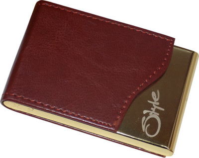 Style 98 10 Card Holder(Set of 1, Brown)