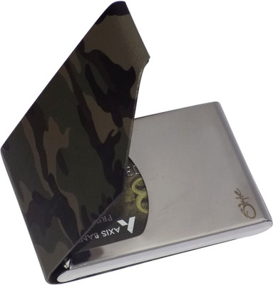 Kan 10 Card Holder(Set of 1, Silver)
