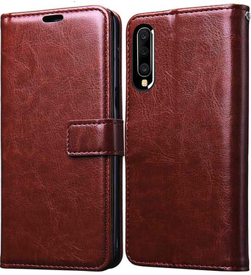 Casotec Flip Cover for Samsung Galaxy A50/A50S, Samsung Galaxy A30S(Brown, Pack of: 1)
