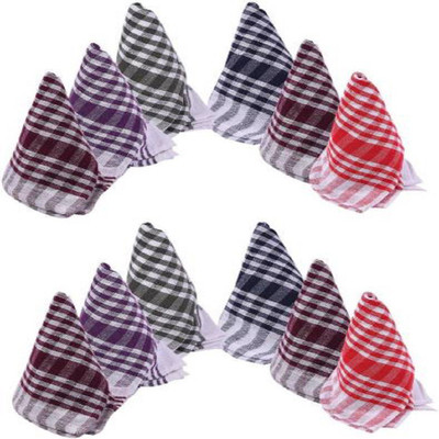 Hanubala Trends Heavy Multicolor Kitchen Napkins,Chapati Napkin, Duster Cleaner, Cleaning Cloth Soft and Blue Multipurpose Work of Kitchen, 12 Pcs Set (18 x 18 Inch) Wet and Dry Cotton Cleaning Cloth(12 Units)