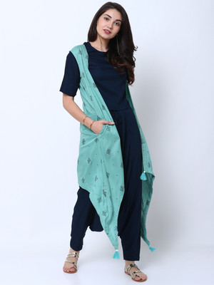 Vishudh Women Kurta Ethnic Jacket Set