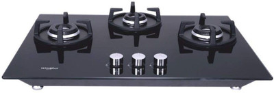 Whirlpool ELITE HYBRID 703 MT Glass Manual Gas Stove(3 Burners)